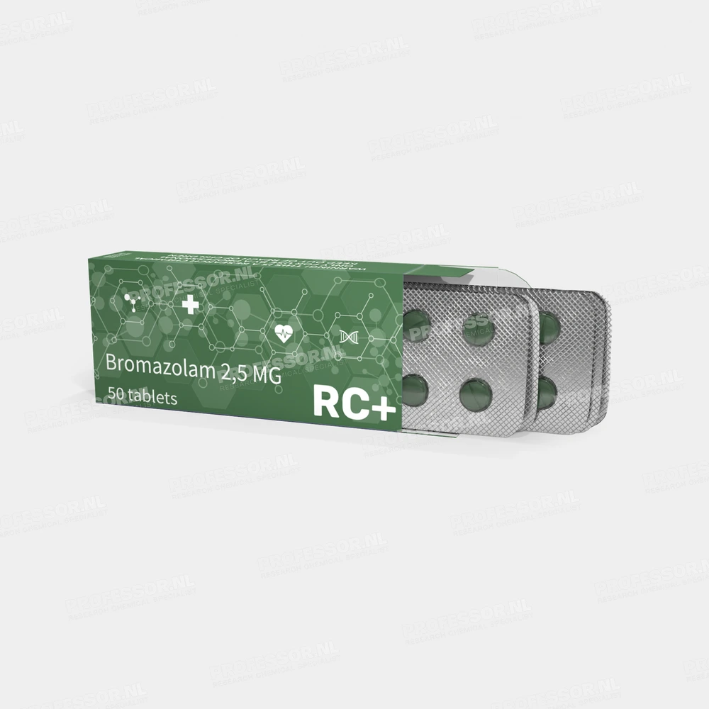 Bromazolam25MG.webp RC+ Bromazolam 2,5mg Box - Image 1